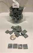 Dark grey loose craft glass tiles